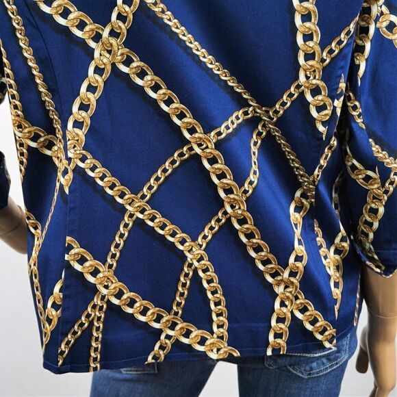 Vintage 80 Blazer Jacket Linea by Louis Dell'Olio Chain Royalty Jacket Sz L NWOT - Picture 5 of 8